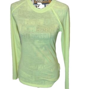 Grey's ANATOMY - neon yellow long sleeve tee size small